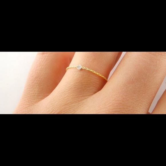 Chain and diamond ring - Picture 1 of 4